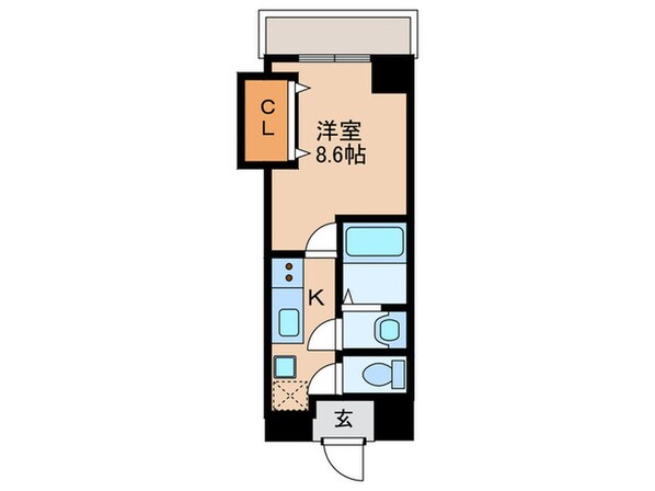 Luxe玉造Ⅲの物件間取画像